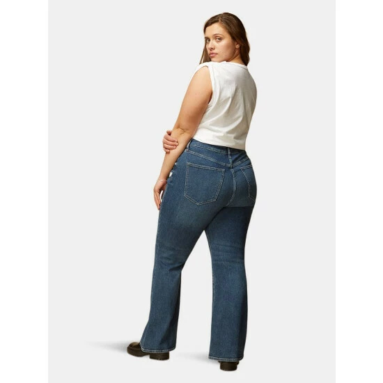 Warp + Weft Mia Plus - High Rise Flair | Feel Good Denim 4 Warp + Weft Mia Plus - High Rise Flair | Feel Good Denim - Image 2