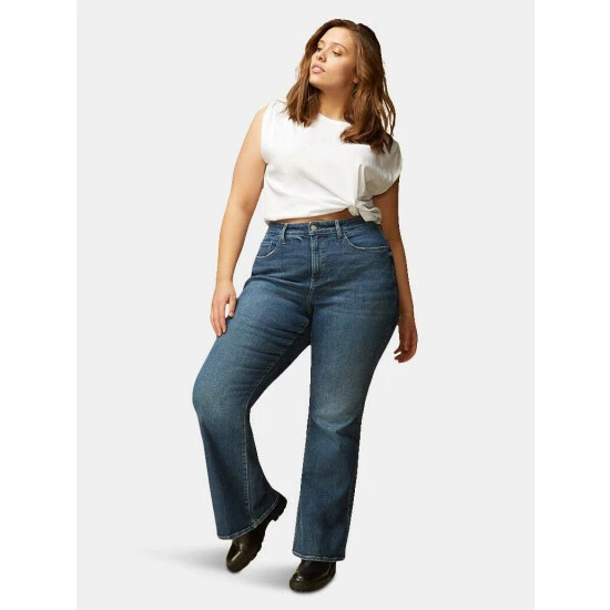 Warp + Weft Mia Plus - High Rise Flair | Feel Good Denim 6 Warp + Weft Mia Plus - High Rise Flair | Feel Good Denim - Image 4