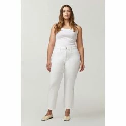 Warp + Weft ASE Plus - High Rise Straight Jeans, Cranes Denim