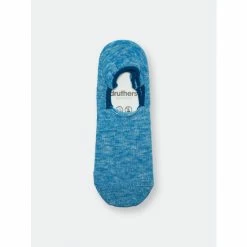 Druthers Organic Cotton Mélange No-Show Sock - Blue Mélange Socks