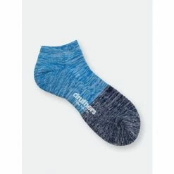 Druthers Organic Cotton Everyday Blocked Ankle Sock - Grotto Socks