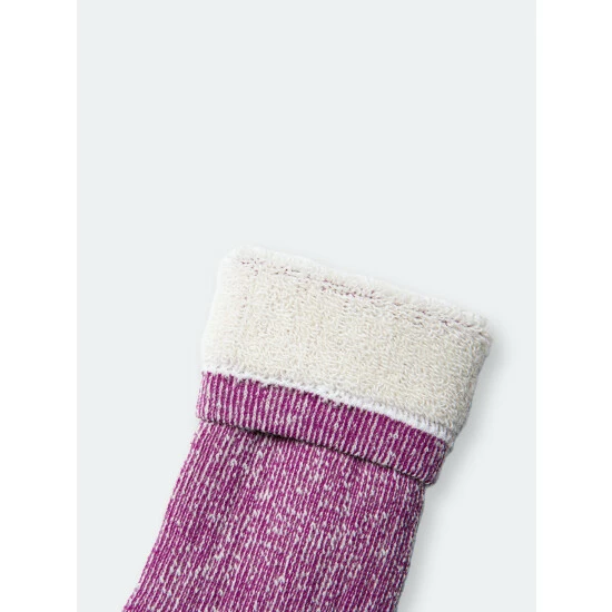 Druthers Merino Wool House Socks Purple 5 Druthers Merino Wool House Socks Purple - Image 3