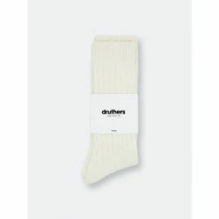 Druthers Organic Cotton Rib Slub Crew Sock - Off White Socks -Druthers Shop unnamed file 1358