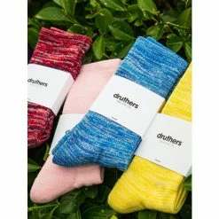 Druthers Organic Cotton Everyday Crew Sock - Blue Mélange Socks -Druthers Shop unnamed file 1370