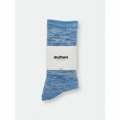 Druthers Organic Cotton Everyday Crew Sock - Blue Mélange Socks -Druthers Shop unnamed file 1371