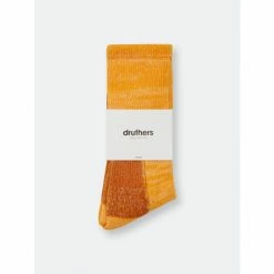 Druthers Organic Cotton Defender Boot Sock Socks Orange Mélange -Druthers Shop unnamed file 1398