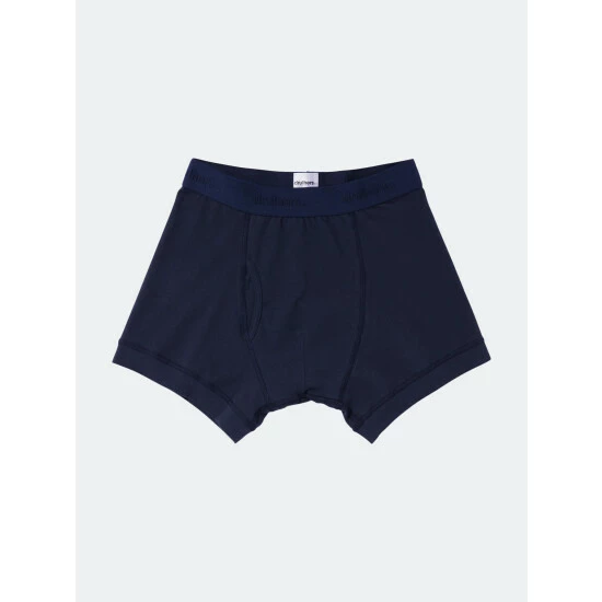 Druthers Organic Cotton Boxer Briefs - Dark Navy Underwear 3 Druthers Organic Cotton Boxer Briefs - Dark Navy Underwear