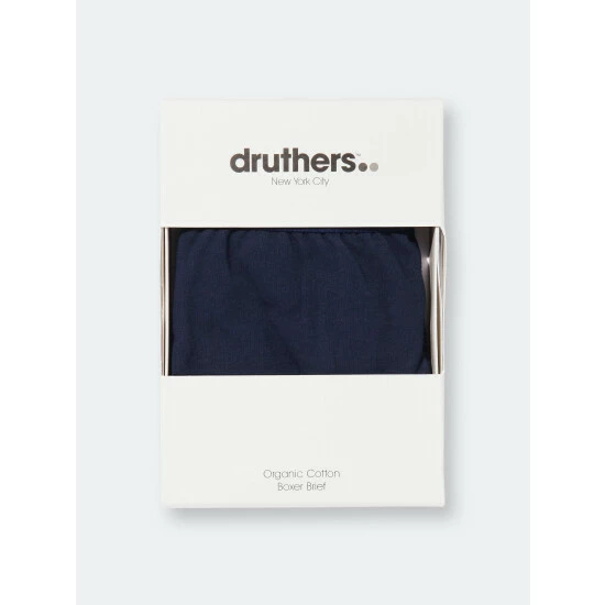 Druthers Organic Cotton Boxer Briefs - Dark Navy Underwear 4 Druthers Organic Cotton Boxer Briefs - Dark Navy Underwear - Image 2