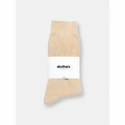 Druthers Organic Cotton Pique Knit Crew Sock - Off White Socks -Druthers Shop unnamed file 1409