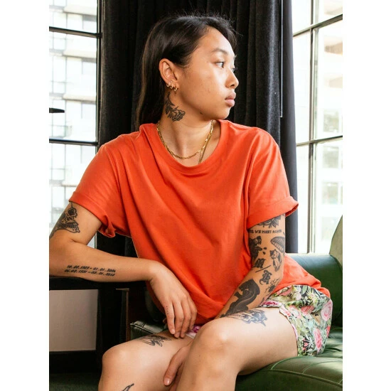 Druthers Gots® Certified Organic Cotton T-shirt Tops Burnt Sienna 6 Druthers Gots® Certified Organic Cotton T-shirt Tops Burnt Sienna - Image 4