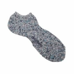 Druthers Recycled Cotton Mélange Ankle Sock - Blue Mélange Socks