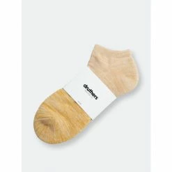 Druthers Organic Cotton Everyday Blocked Ankle Sock Socks Summer Straw -Druthers Shop unnamed file 1465
