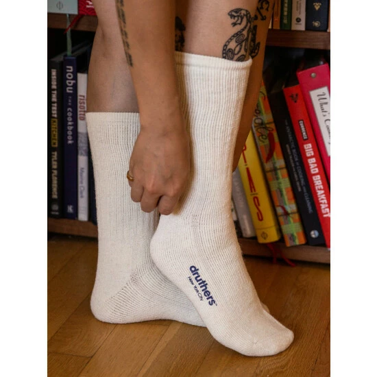 Druthers Merino Wool House Sock Socks Off White 4 Druthers Merino Wool House Sock Socks Off White - Image 2