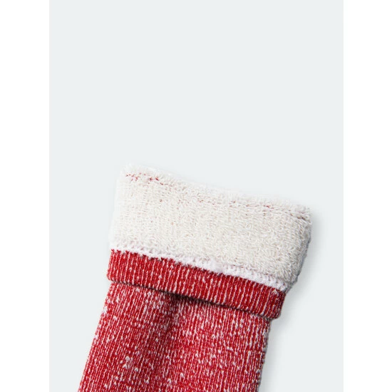 Druthers Merino Wool House Sock Socks Red 5 Druthers Merino Wool House Sock Socks Red - Image 3