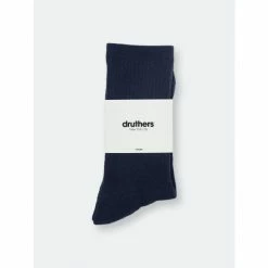 Druthers Organic Cotton Everyday Crew Sock - Navy Socks -Druthers Shop unnamed file 1566