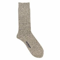 Druthers Recycled Cotton Mélange Crew Sock - Grey Mélange Socks