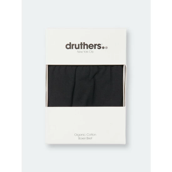 Druthers Organic Cotton Boxer Briefs Underwear Black 5 Druthers Organic Cotton Boxer Briefs Underwear Black - Image 3