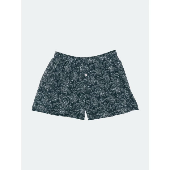 Druthers Organic Cotton Rose Boxer Shorts Black 3 Druthers Organic Cotton Rose Boxer Shorts Black