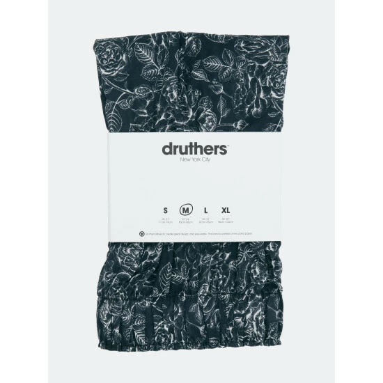 Druthers Organic Cotton Rose Boxer Shorts Black 5 Druthers Organic Cotton Rose Boxer Shorts Black - Image 3