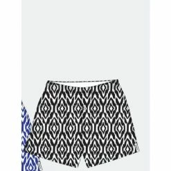 Druthers Organic Cotton Ikat Boxer Short Shorts Black