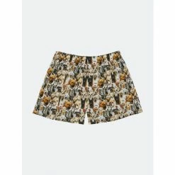 Druthers Organic Cotton Watercolor Dogs Boxer Shorts White