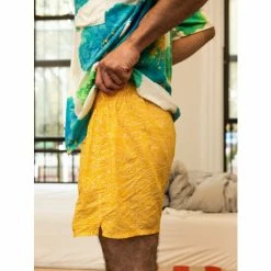 Druthers Organic Cotton Japanese Waves Boxer Shorts - Yellow -Druthers Shop unnamed file 1728