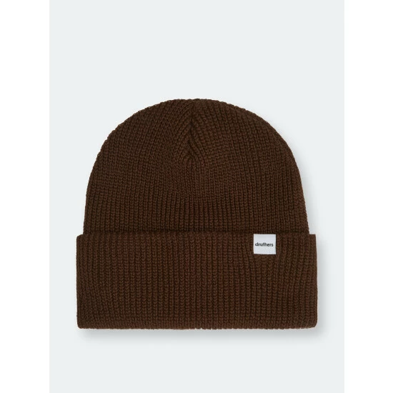 Druthers Organic Cotton Cardigan Knit Beanie Streetwear Espresso 3 Druthers Organic Cotton Cardigan Knit Beanie Streetwear Espresso