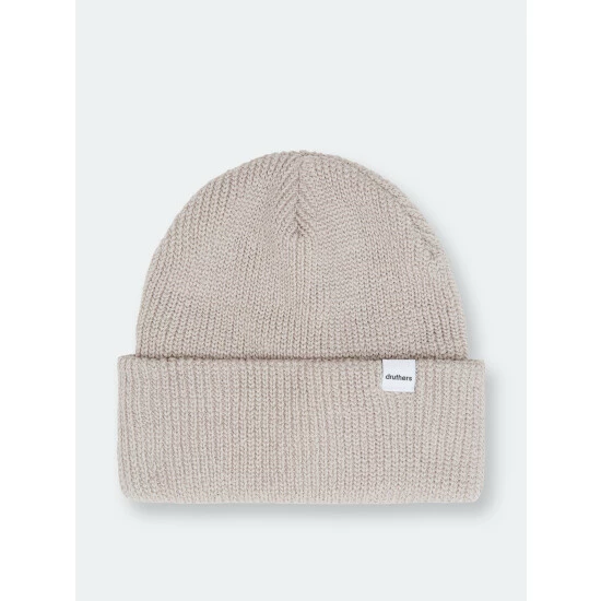 Druthers Organic Cotton Cardigan Knit Beanie - Grey Streetwear 3 Druthers Organic Cotton Cardigan Knit Beanie - Grey Streetwear