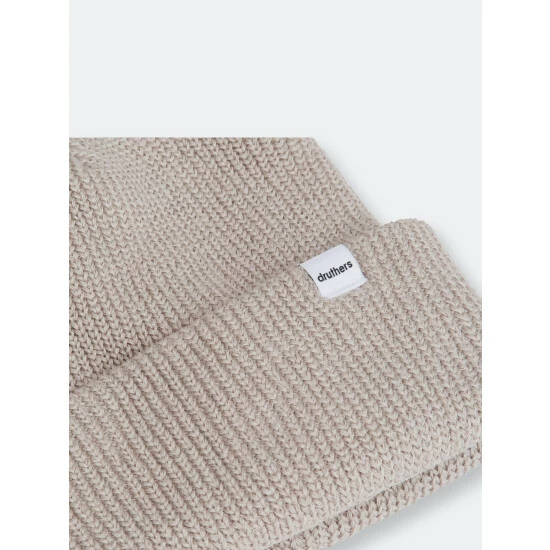 Druthers Organic Cotton Cardigan Knit Beanie - Grey Streetwear 4 Druthers Organic Cotton Cardigan Knit Beanie - Grey Streetwear - Image 2