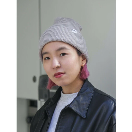 Druthers Organic Cotton Cardigan Knit Beanie - Grey Streetwear 6 Druthers Organic Cotton Cardigan Knit Beanie - Grey Streetwear - Image 4