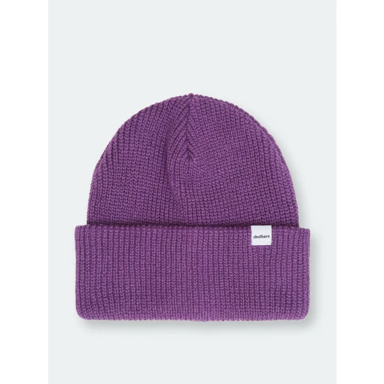 Druthers Organic Cotton Cardigan Knit Beanie Hats Eggplant 3 Druthers Organic Cotton Cardigan Knit Beanie Hats Eggplant