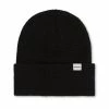 Druthers Organic Cotton Waffle Knit Beanie Streetwear Black