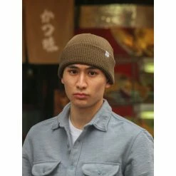 Druthers Organic Cotton Waffle Knit Beanie Hats Olive -Druthers Shop unnamed file 1778