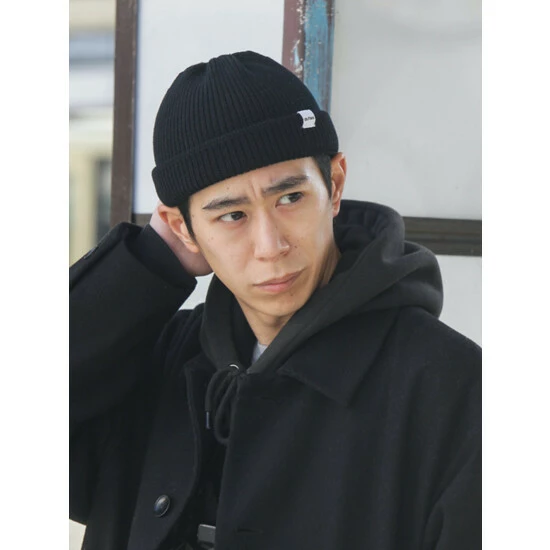 Druthers Merino Wool Dockworker Hat Hats Black 4 Druthers Merino Wool Dockworker Hat Hats Black - Image 2