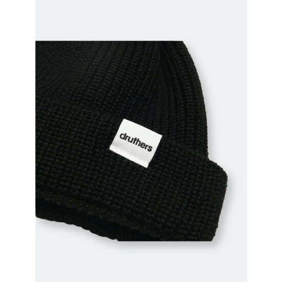 Druthers Merino Wool Dockworker Hat Hats Black 5 Druthers Merino Wool Dockworker Hat Hats Black - Image 3