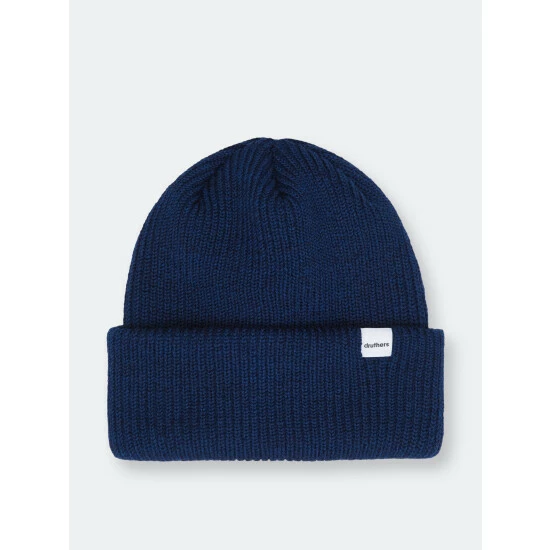 Druthers Merino Wool 1X1 Rib Knit Beanie Streetwear Navy 3 Druthers Merino Wool 1X1 Rib Knit Beanie Streetwear Navy