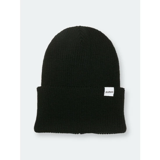 Druthers Merino Wool Balaclava Rib Knit Beanie Streetwear Black 4 Druthers Merino Wool Balaclava Rib Knit Beanie Streetwear Black - Image 2