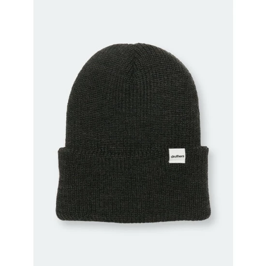 Druthers Merino Wool Balaclava Rib Knit Beanie Streetwear Charcoal 5 Druthers Merino Wool Balaclava Rib Knit Beanie Streetwear Charcoal - Image 3