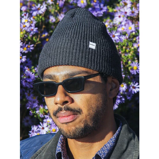 Druthers Merino Wool Balaclava Rib Knit Beanie Streetwear Charcoal 7 Druthers Merino Wool Balaclava Rib Knit Beanie Streetwear Charcoal - Image 5