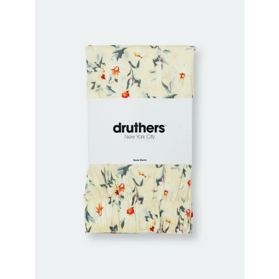 Druthers Organic Cotton Daisy Boxer Shorts Peach 6 Druthers Organic Cotton Daisy Boxer Shorts Peach - Image 4