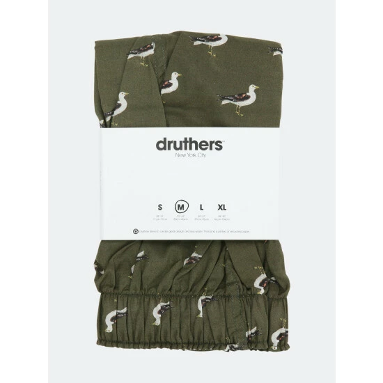 Druthers Organic Cotton Seagull Boxer Shorts Olive 5 Druthers Organic Cotton Seagull Boxer Shorts Olive - Image 3