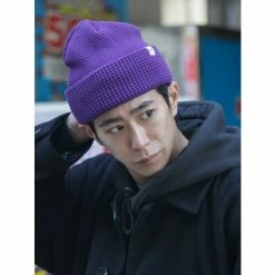 Druthers Organic Cotton Waffle Knit Beanie Streetwear Royal Purple -Druthers Shop unnamed file 1847