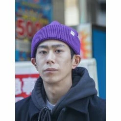 Druthers Organic Cotton Waffle Knit Beanie Streetwear Royal Purple -Druthers Shop unnamed file 1848