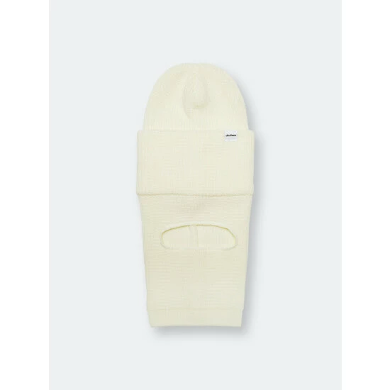 Druthers Merino Wool Balaclava Rib Knit Beanie Streetwear Off White 3 Druthers Merino Wool Balaclava Rib Knit Beanie Streetwear Off White