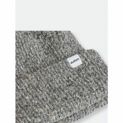 Druthers Recycled Cotton Melange 1X1 Rib Beanie Hats Grey Melangé -Druthers Shop unnamed file 1886
