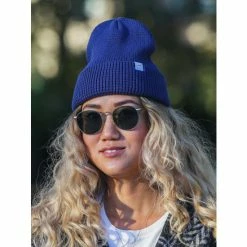 Druthers Organic Cotton Waffle Knit Beanie Streetwear Navy -Druthers Shop unnamed file 1892