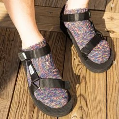 Druthers Recycled Cotton Mélange Ankle Sock - Navy Mélange Socks -Druthers Shop unnamed file 1896