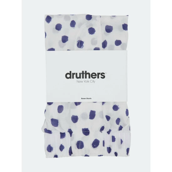 Druthers Organic Cotton Marker Dots Boxer Shorts White 4 Druthers Organic Cotton Marker Dots Boxer Shorts White - Image 2