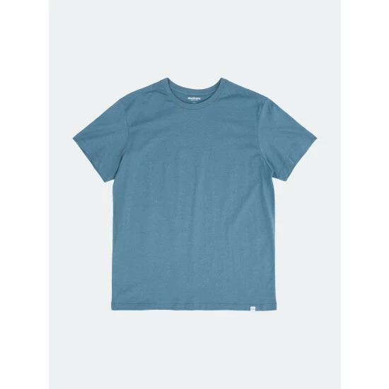 Druthers Gots Certified Organic Cotton T-Shirt T-Shirts Dusty Blue 3 Druthers Gots Certified Organic Cotton T-Shirt T-Shirts Dusty Blue
