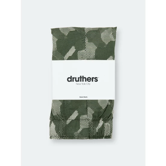 Druthers Organic Cotton Digital Camo Boxer Shorts Olive 4 Druthers Organic Cotton Digital Camo Boxer Shorts Olive - Image 2